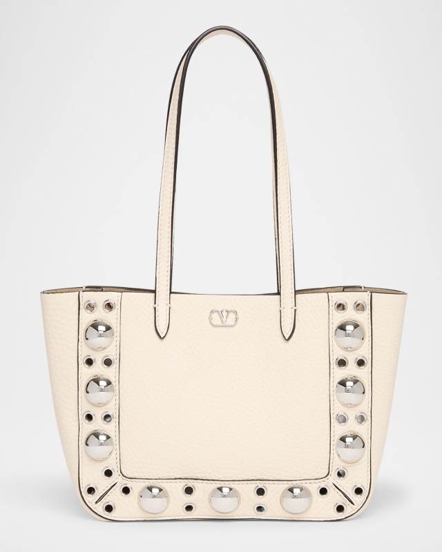 Nellcote Studded Leather Mini Tote Bag